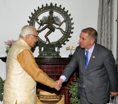 governor ram naik and israeli ambassador daniel carmen