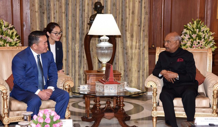 mongolian president and president ram nath kovind