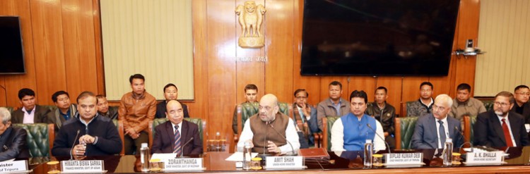 home minister amit shah, bru-reang historical settlement