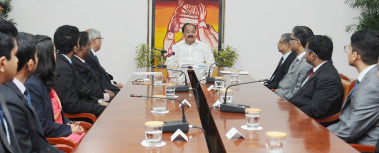indian postal service officer met vice president
