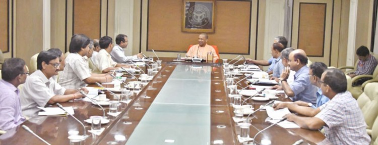 cm yogi adityanath reviewing the functions of the personnel and appointment department