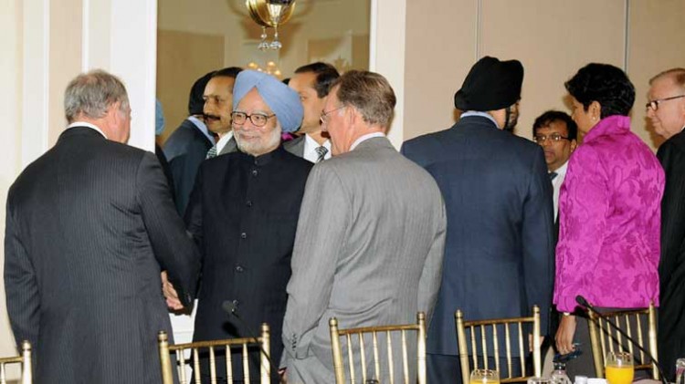 manmohan singh meeting the us ceos