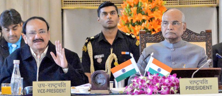 vice president addressing the governors' conference at rashtrapati bhawan