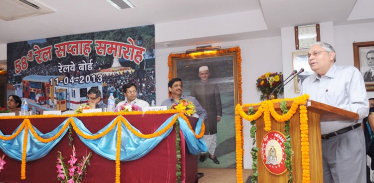 vinay mittal addressing at the 58th railway week function 2013