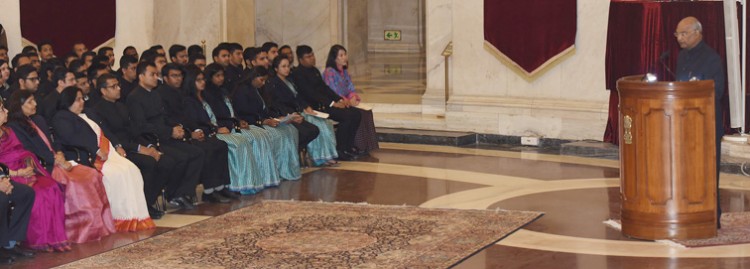 irs trainee officers meet president