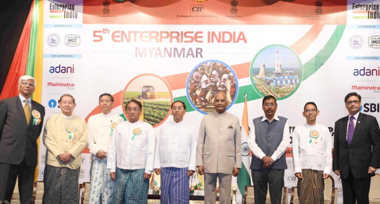 ramnath kovind at the inauguration of the 5th enterprise india exhibition