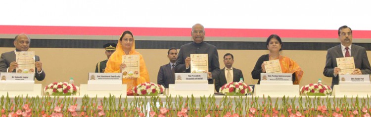 ram nath kovind releasing the publication of the platinum jubilee conference