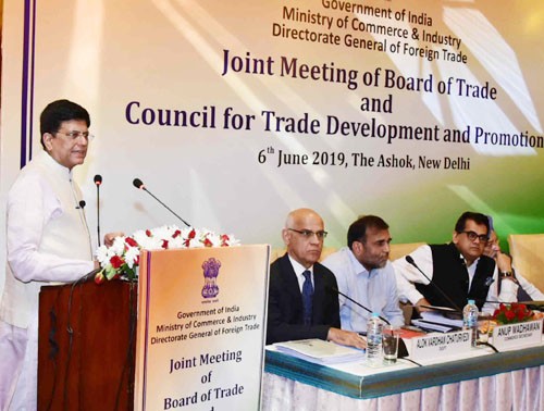 piyush goyal addressing at the high level joint meeting
