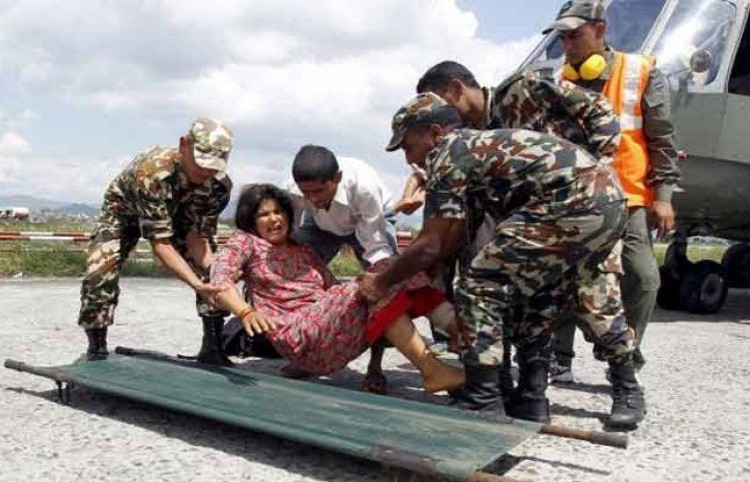 indian army, assisted earthquake victims in nepal