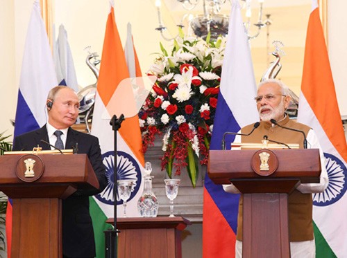 president of russian vladimir putin and pm narendra modi