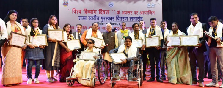 governor honored on world divyanga day