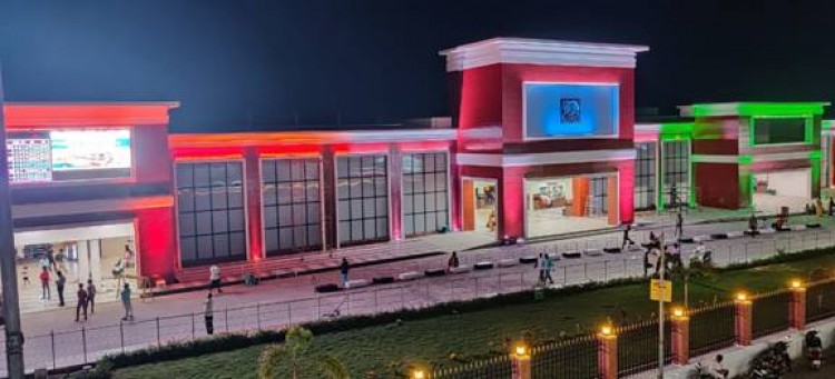 salem railway station face (night time) after upgrading work