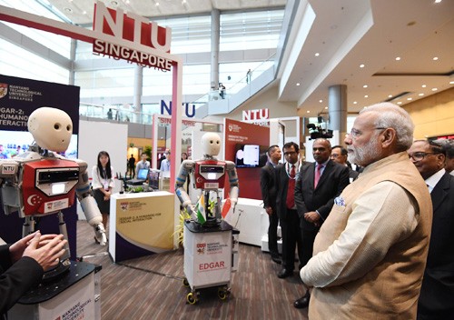 narendra modi visiting the nanyang technological university