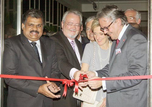 g.k. vasan with the her royal highness, princess astrid