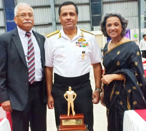 the trophy was given to the officer