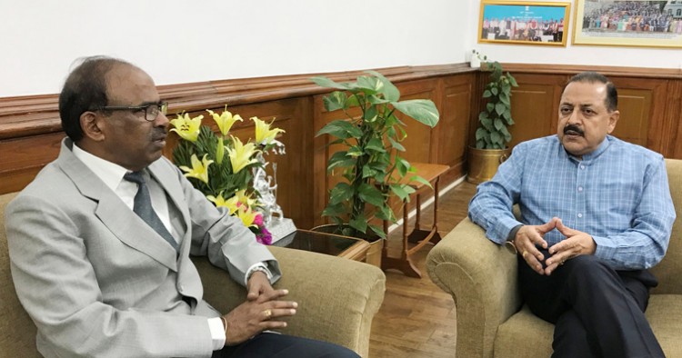justice l. narsimha reddy meet minister of state dr. jitendra singh