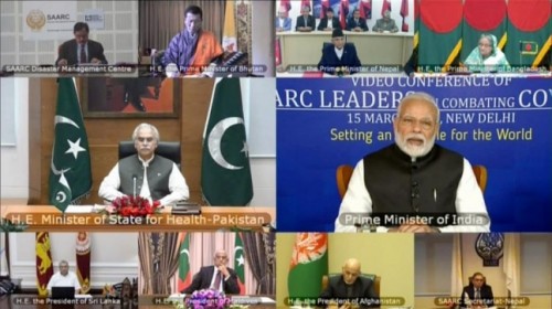 pm narendra modi conference on kovid-19 from saarc leaders