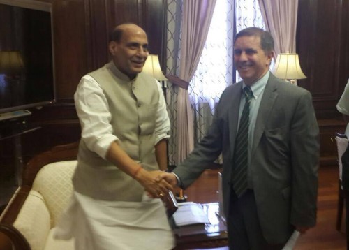 israel's ambassador daniel carmon meets rajnath singh