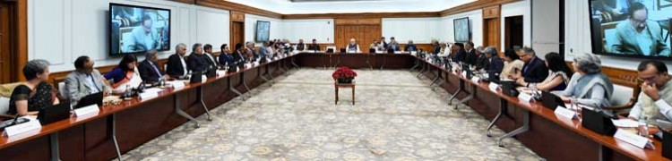 pm narendra modi chairing a meeting of the csir society