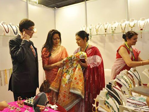 ambassador of india in turkey sanjay bhattacharya in 'source india' pavilion