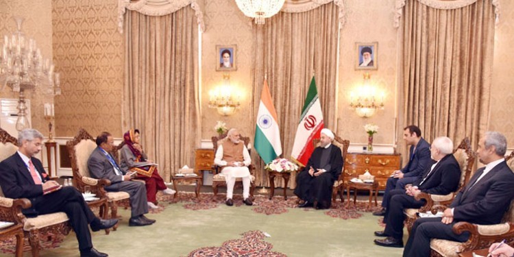 pm narendra modi and president hassan rouhani