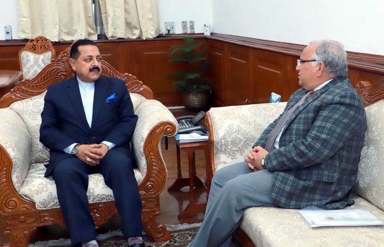 minister of state  dr. jitendra singh and braj raj sharma