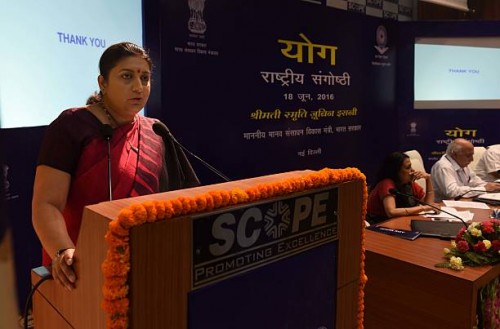 smriti zubin irani, national seminar