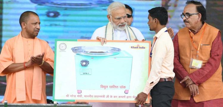 narendra modi at the inauguration of the various development projects, in varanasi