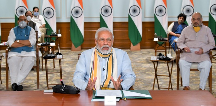 prime minister interacts with chief ministers on lockdown
