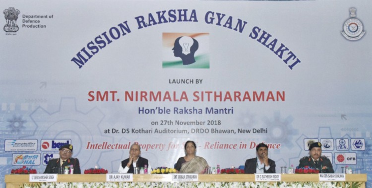 nirmala sitharaman at the launch of the 'mission raksha gyan shakti'