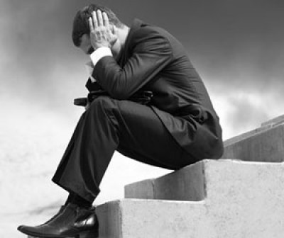 successful person in tension