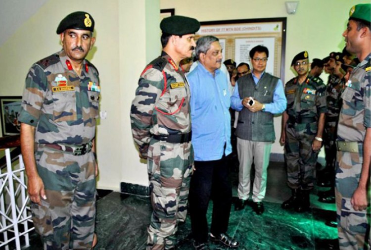 defense minister's visit to the north-eastern region