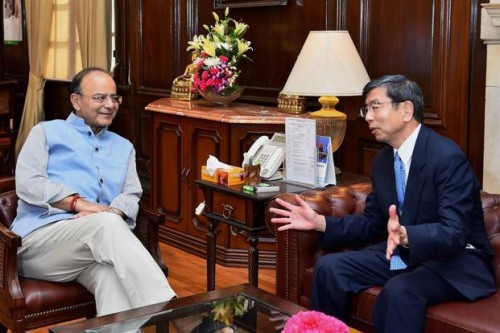 arun jaitley and takehiko nakao