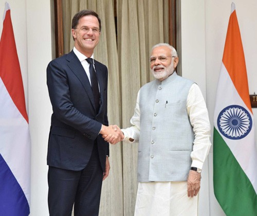 prime minister mark rutte and prime minister narendra modi