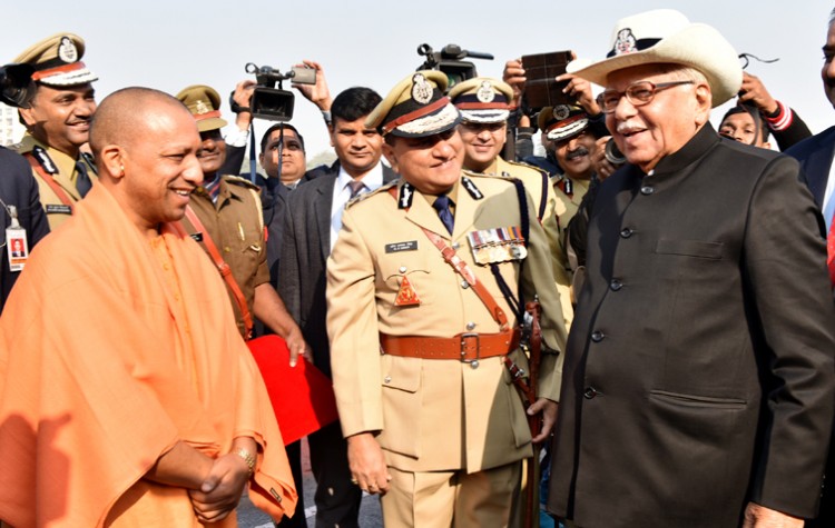 ratty police parade in policeline lucknow
