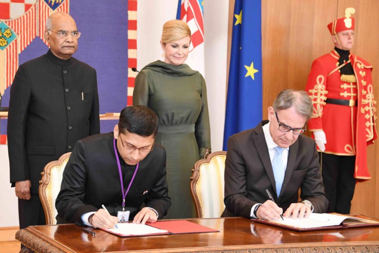 भारत और क्रोएशिया के बीच समझौता