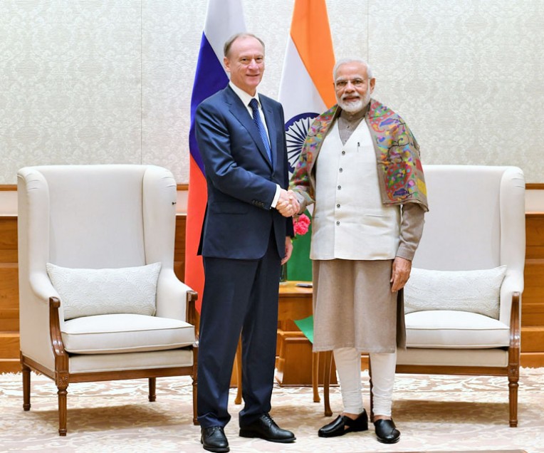 रूसी सुरक्षा सचिव प्रधानमंत्री से मिले