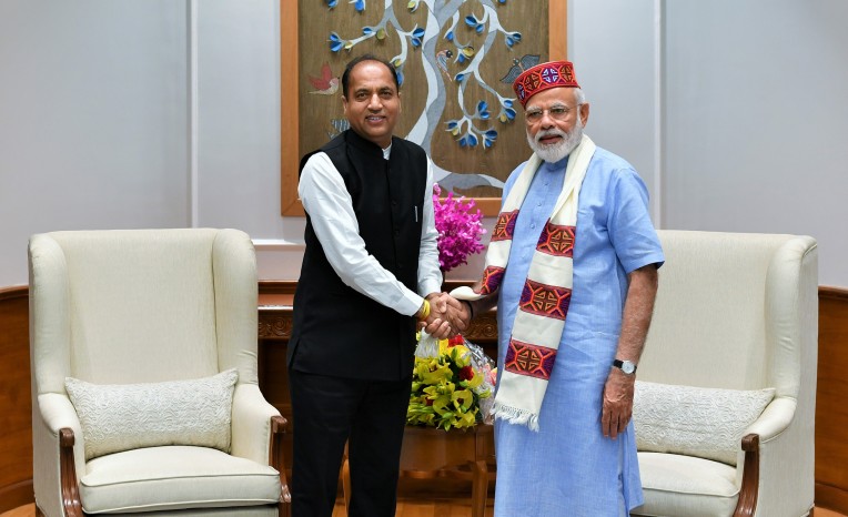 मुख्यमंत्री जयराम ठाकुर की मोदी से भेंट