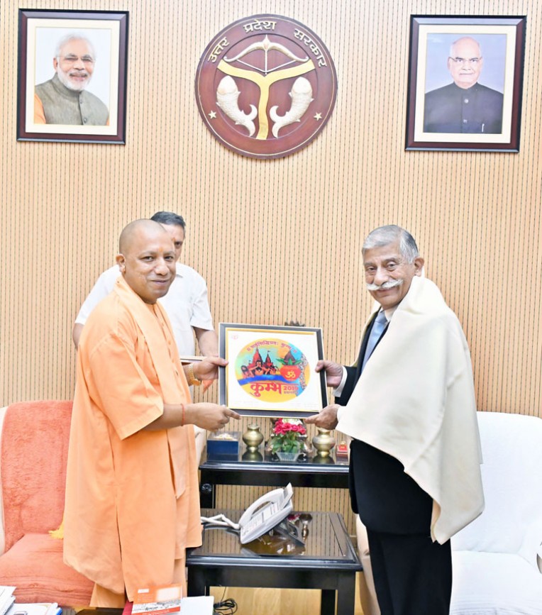 योगी से मिले राज्यपाल डॉ बीडी मिश्रा