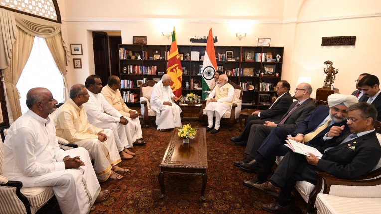 तमिल प्रतिनिधिमंडल से मुलाकात