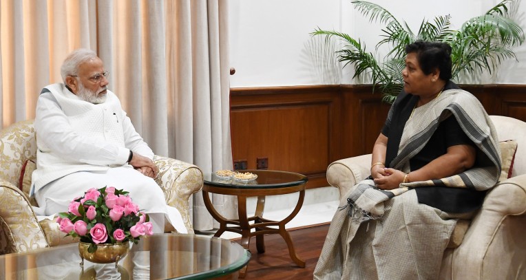 मोदी से मिलीं छत्तीसगढ़ की राज्यपाल
