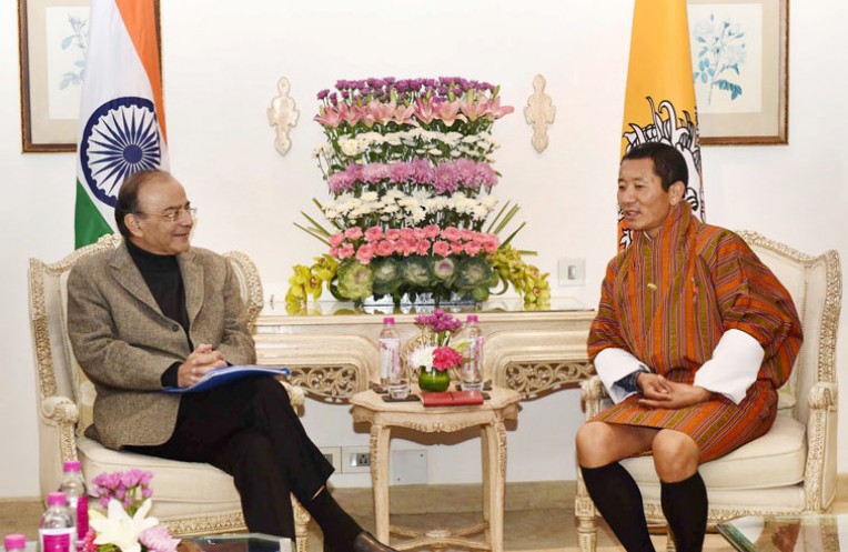 जेटली की भूटान के पीएम संग बैठक