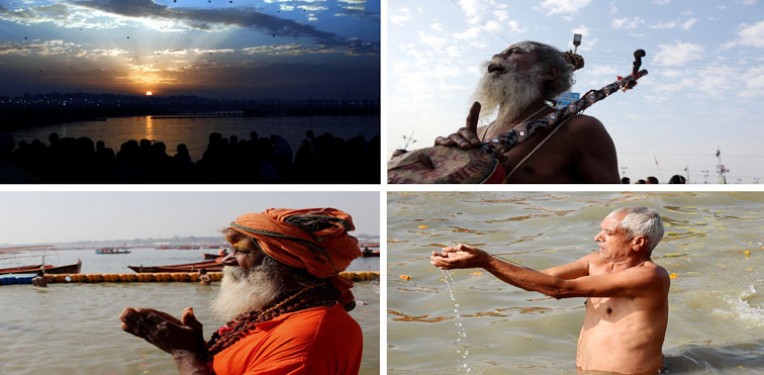 कुंभ मेले का अद्भुत दृश्य